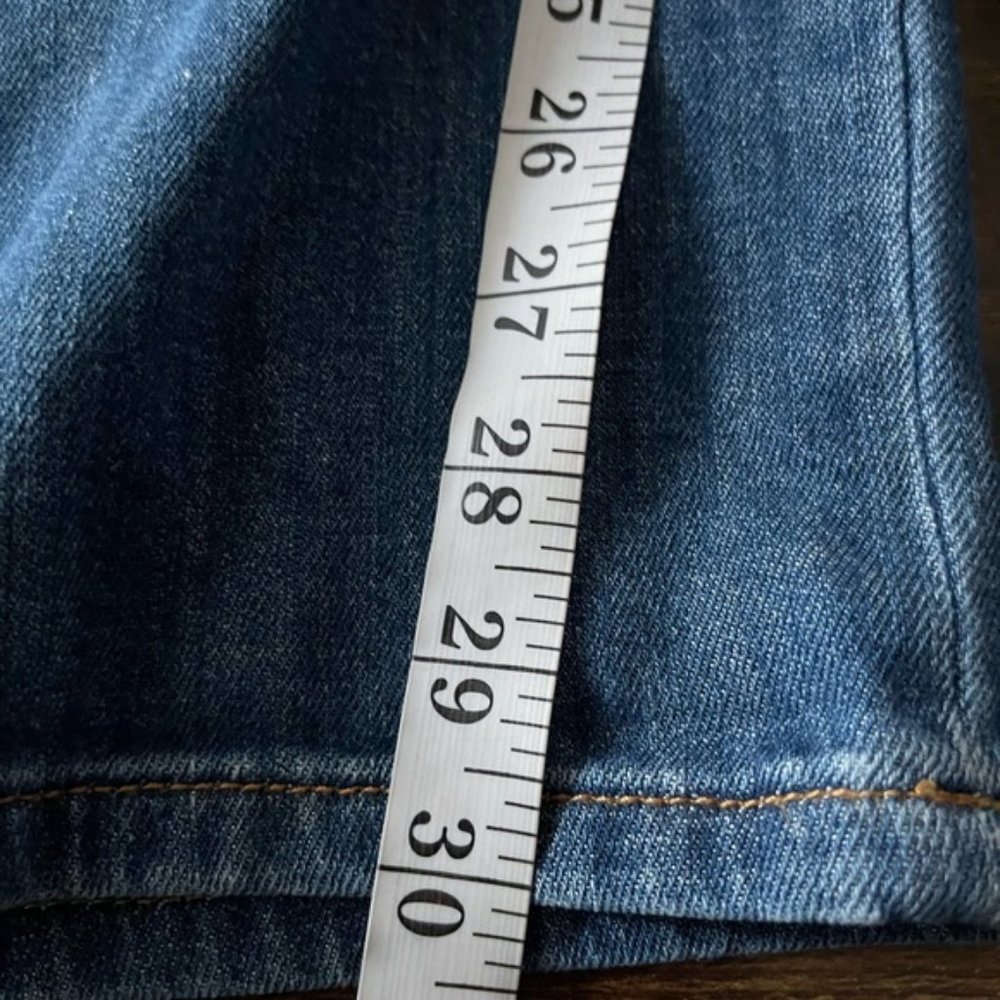 Anthropologie Patchwork Boyfriend Jeans in Medium Blue - Picture 10 of 15